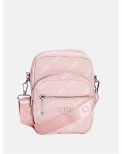 Сумка через плечо с несколькими молниями, цвет blush logo Guess factory