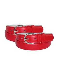 Женский кожаный ремень для платья 1 1/8 дюйма (упаковка из 2 шт.), красный Ctm