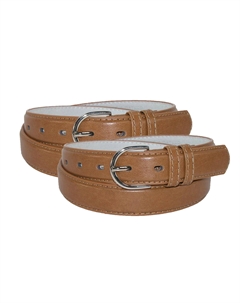 Женский кожаный ремень для платья 1 1/8 дюйма (упаковка из 2 шт.), цвет tan Ctm
