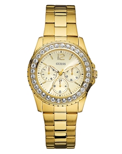 Многофункциональные часы золотистого цвета, цвет multi Guess factory