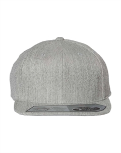 Кепка 110 с плоским козырьком Snapback, цвет heather grey Flexfit