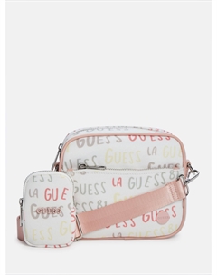 Дорожная сумка через плечо, цвет rainbow logo print Guess factory