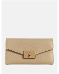 Тонкий кошелек-клатч Aine, серо-коричневый Guess factory