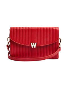 Сумка через плечо Mimi с ремешком на запястье и шнурком, красный Wolf