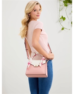 Сумка через плечо Aine Wrapped с верхней ручкой, цвет rose multi Guess factory
