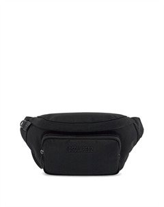 Мужская поясная сумка Dsqua2 из полиамида с регулируемым плечевым ремнем, черный Dsquared2