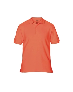 Хлопковая спортивная рубашка-поло с двойным пике премиум-класса, розовый Gildan