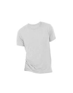 Однотонная футболка Triblend с круглым вырезом и короткими рукавами, белый Bella+canvas