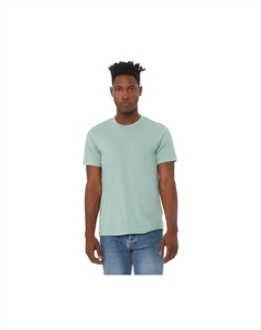 Однотонная футболка Triblend с круглым вырезом и короткими рукавами, синий Bella+canvas