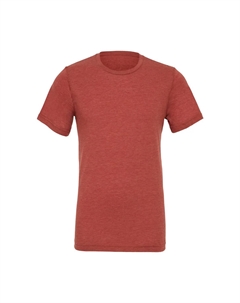 Однотонная футболка Triblend с круглым вырезом и короткими рукавами, оранжевый Bella+canvas