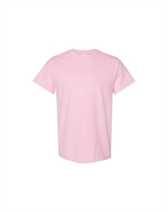 Футболка из плотного хлопка с короткими рукавами, розовый Gildan