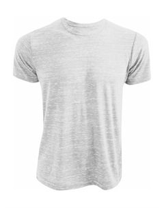 Футболка унисекс из поли-хлопка с коротким рукавом из холста, белый Bella+canvas