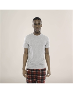 Только для членов клуба: рубашка для сна с коротким рукавом из бамбукового вискозы, серый Members only