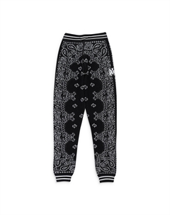 СПОРТИВНЫЕ БРЮКИ BANDANA B-BALL ЧЕРНО-СЕРЫЕ Amiri