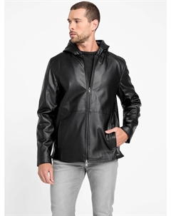 Куртка с капюшоном из искусственной кожи Andy, черный Guess factory