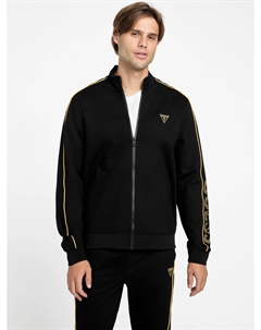 Куртка на молнии с логотипом Jose, черный Guess factory