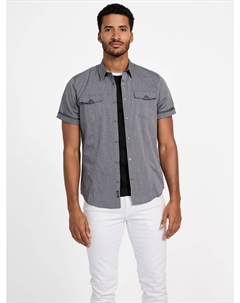 Рубашка Cartie Twill с коротким рукавом, черный Guess factory