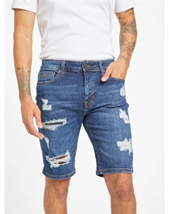 Джинсовые шорты Jonah Rip-and-Repair, цвет dark destroy wash Guess factory