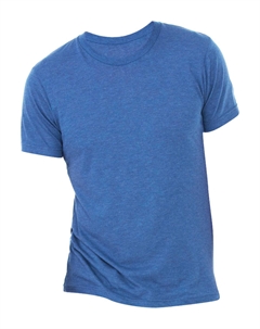 Мужская холщовая футболка Triblend с круглым вырезом и коротким рукавом, цвет true royal triblend Bella+canvas