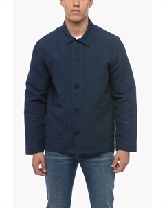 Однобортный блейзер Apc из льняной смеси L стандартного размера, синий A.p.c.