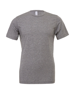 Мужская холщовая футболка Triblend с круглым вырезом и коротким рукавом, цвет grey triblend Bella+canvas