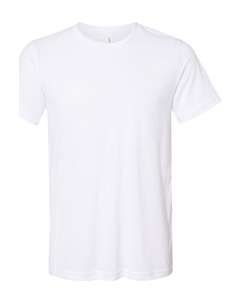 Футболка из замши, цвет solid white blend Bella+canvas