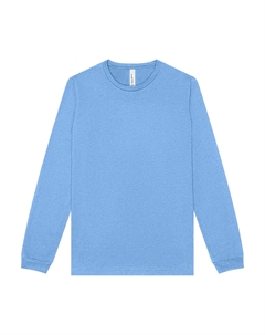 Футболка с длинным рукавом Heather CVC, цвет heather carolina blue Bella+canvas