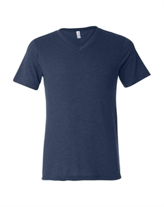 Футболка с коротким рукавом и V-образным вырезом Triblend, цвет navy triblend Bella+canvas