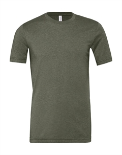 Футболка унисекс для взрослых, цвет military green heather Bella+canvas