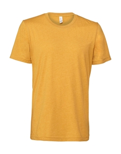 Футболка унисекс для взрослых, цвет mustard yellow heather Bella+canvas
