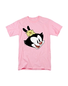 Футболка Animaniacs Dot Head с коротким рукавом для взрослых, розовый Gildan