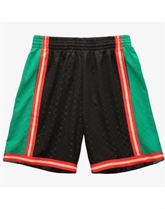 Шорты мужские Neapolitan Swingman La Lakers черного цвета Mitchell and ness