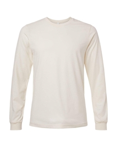 Футболка с длинным рукавом Heather CVC, цвет heather natural Bella+canvas