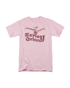 Футболка с коротким рукавом для взрослых DC Comics Harley Hop Vintage, розовый Gildan