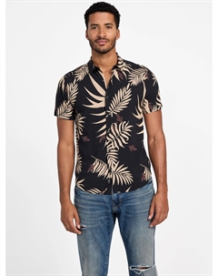 Рубашка Messi Palm с короткими рукавами, черный Guess factory