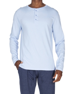 Супермягкая кофта с длинным рукавом Henley, светло-голубой Unsimply stitched