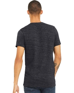 Футболка с V-образным вырезом из текстурированного джерси, цвет charcoal black slub Bella+canvas