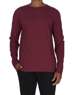 Супермягкая кофта с длинным рукавом Henley, бордовый Unsimply stitched
