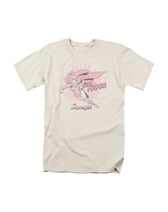 Футболка с коротким рукавом для взрослых DC Comics Girl Power, кремовый Gildan