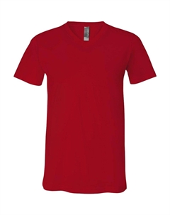 Трикотажная футболка с V-образным вырезом, красный Bella+canvas