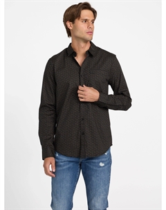 Поплиновая рубашка с принтом «Wally», черный Guess factory