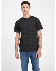 Футболка Eco Max с круглым вырезом, черный Guess factory