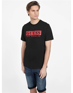 Футболка с круглым вырезом Creg, черный Guess factory