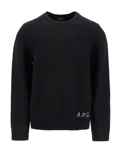 APC Мужской свитер-пуловер Edward Compact Wool, черный A.p.c.