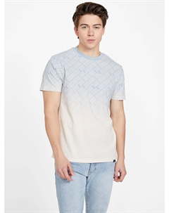 Футболка с круглым вырезом и логотипом Gael, цвет blue cotton Guess factory