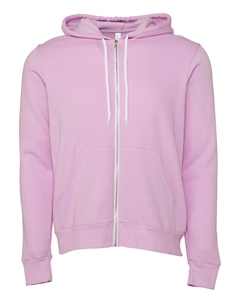 Толстовка с капюшоном унисекс из поликоттона и флиса на молнии / толстовка с капюшоном, цвет lilac Bella+canvas