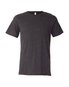 Футболка с карманом из джерси, темно-серый Bella+canvas