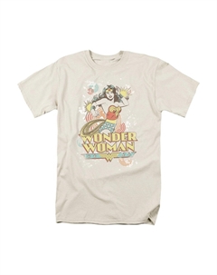 Футболка с коротким рукавом для взрослых DC Comics Strength, кремовый Gildan