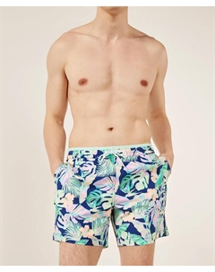 Мужские пляжные шорты, цвет navy leaf Chubbies