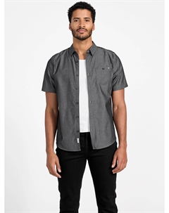 Текстурированная рубашка Wayne, черный Guess factory